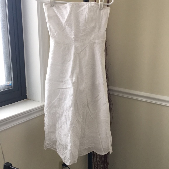 Jcrew strapless seersucker white dress - Picture 8 of 8